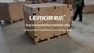 LERKIN-Collapsible Wood Crate recycled wooden boxes Export Crate