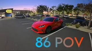 DRIVING MY GR86 with my new POV CAMERA (POV VLOG) 