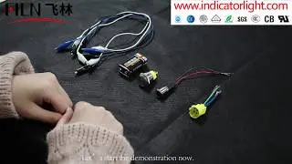 LED push button switch assembly and wiring (self-locking push button switch) 2020