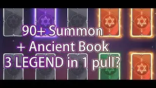 Summoners War: Lost Centuria - Ancient Summon / 90+ Mystical Books - 3x LEGEND CARD in 1 PULL?! Nice