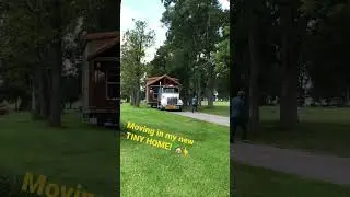 Moving in my new TINY HOME!!!! #tinyhome #tinyhouse #tinyhouseliving #tinyhousecommunity