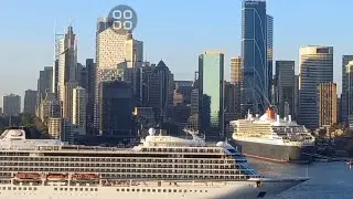 Viking meets Cunard  on the 26th of February 2024