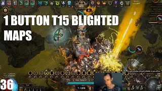 HOW TO 1 BUTTON AFK T15 BLIGHTED MAPS [3.8] PATH OF EXILE - BLIGHT LEAGUE POE CURRENCY FARMING