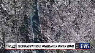 Thousands still without power after winter storm