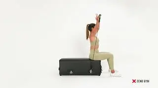 How to do Military Press with bar attachment on Zeno Gym Bench | Resistance Band Workouts At Home