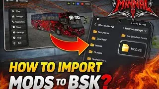 HOW TO IMPORT MODS TO BSK? [Malayalam]🔧🚍 | Bus Simulator Kerala (Step-by-Step)