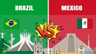 Brazil vs Mexico | Country Comparison | Data Around The World [Reupload]