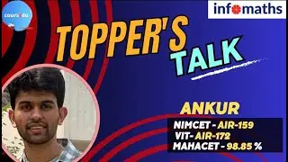 NIMCET 2023 Topper ANKUR | INFOMATHS Toppers Talk | Toppers Speech | NIMCET Podcast