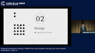 [CB23]Enhanced Vulnerability Hunting in WDM Drivers with Symbolic Execution and Taint Analysis