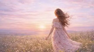 Whispering Meadows | Soft Ambient Harp & Vocal Music for Calm, Journaling & Slow Living