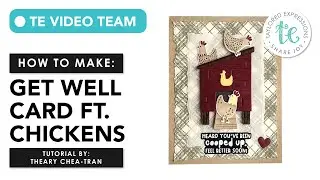 Get Well Soon Card | Spring Chickens Tutorial | @cloudycoraldesigns