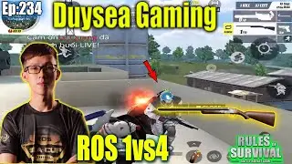 Duysea Ros 1vs4 Highlight,Duysea Ros Highlight,Duysea Gaming,Rules of Survival,Ep:234
