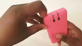 pink Portable pocket juice power bank