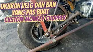 CUSTOM MONKEY CHOPPER | UKURAN PAS VELG BELAKANG MONKEY CHOPPER | CHOPPER MINI