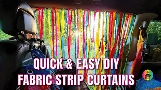 DIY Fabric Strip Curtains for Vanlife! | #vanlife