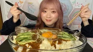【ASMR】ジャージャー刀削麺 10人前 ※カット多め　Zhajiangmian 炸醤麺