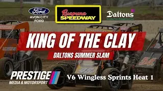 King of The Clay Opening Night Ruapuna Speedway | V6 Wingless Heat 1