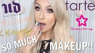 HUGE MAKEUP HAUL | Tarte , Urban Decay, Superdrug , Colourpop, Makeup revolution etc..