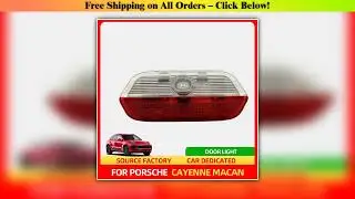 Emblems Welcome Door Light For Porsche New Cayenne GTS S  Macan T 2.0T 2.9T Icon HD LED Laser