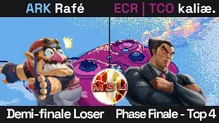 [MSU GIGABREAK 4] Phase Finale - Top 4 - ARK | Rafé (Wario) contre ECR | TCO | kaliæ. (Kazuya)