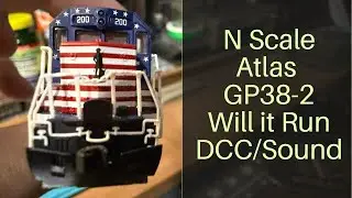 Будет ли он работать? Б/у Atlas GP38 2 в масштабе N с DCC и звуком. Поезда с Шейном, эпизод 118.