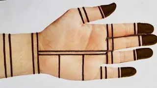 Very Easy Simple Stylish Bharva Mehndi Design For Hands|Beautiful Mehendi design-Mehandi ka Designs