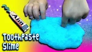 How To Make Toothpaste Slime Recipe! Giant size! No detergent, starch or shampoo