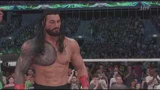I have recreate rock & Roman reings vs cody Rhodes & seth rollins wm40 tag team match