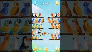 Bird sort puzzle game play level 11 @CRAZZYGAMETIME (VIDEO GAME, ONLINE GAMES, MOBILE GAMES)