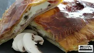 Chausson au jambon et champignons