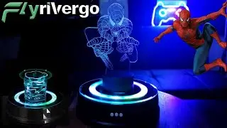 Flyrivergo Rotating Display Stand | Display Turntable With Cool LED Lights