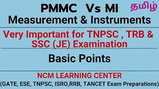 Comparison of Permanent Magnet Moving coil - PMMC - Moving iron instruments - MI - Measurements