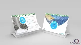 how to create a desk calendar using illustrator | Graphic Design  -DC Creation