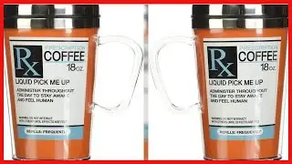 Spoontiques - Insulated Travel Mug - Prescription Coffee Cup - Coffee Lovers Gift - Funny Coffee Mug