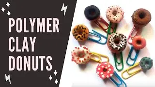Easy charms for beginners | Polymer clay donuts.