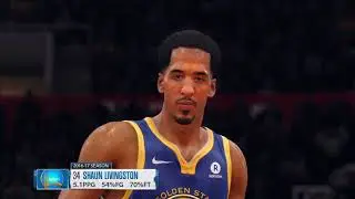 NBA Basketball - GS Warriors @ Los Angeles Clippers - NBA LIVE 18 Simulation Full Game 6/1/18