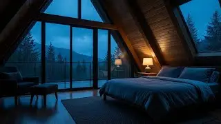 Total Zen: Rain piano for sleep, luxury cabin aesthetic, deep mind rest 🌙