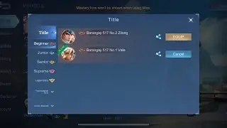 JUST RECEIVED MY BADGE RANK #1 VALE/GAARA AND #2 ZILONG | NARUTO | MOBILE LEGENDS | MLBB | ML | 2025