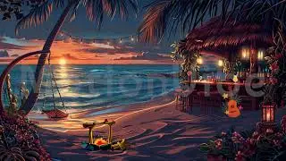 Beach Party, Tropical Paradise, Sunset Waves, Seaside Chill, Campfire By The Sea, Animated Backdrop