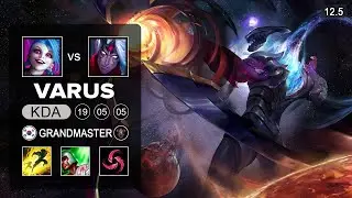 Varus ADC vs Jinx - KR Grandmaster - Season 12 Patch 12.5