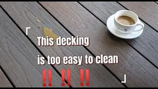 This outdoor decking is too easy to clean ！！！