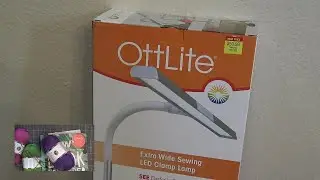 OttLite Extra Wide Sewing LED Clamp Lamp Set Up & Review! A Look at the Different Lighting Settings!