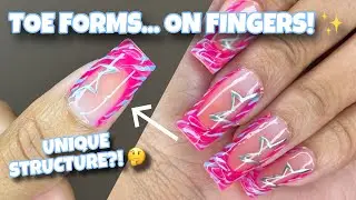 Testing GLIMIGHTYX Polygel Dual Forms 🤔 Polygel Nail Extensions At Home!