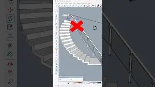 Exploring the elegance of a spiral staircase: a conceptual design brought to life in SketchUp