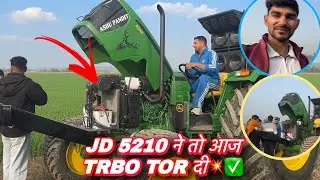 आज तो JD 5210 ne turbo तोड़ दी or 5075 ne kia system hang 👀  full masty //Ashu pandit ||