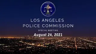 Board of Police Commissioners Meeting on August 24, 2021