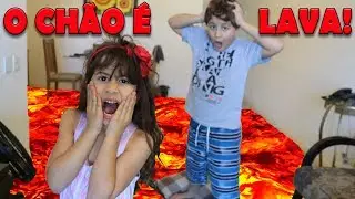SALVE-SE QUEM PUDER! O CHÃO É LAVA 🔥 Maria Clara & JP THE FLOOR IS LAVA CHALLENGE