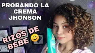 PROBANDO LA CREMA PARA PEINAR JHONSON BABY*EL RESULTADO ES INCREIBLE😍