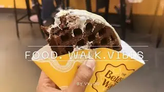 Lunch ASMR, Night Walk & Waffle Date 🌙🤍 | indian vlog | simple living