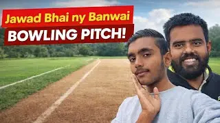 Bowling pitch banwai Jawad Bhai ny 😳